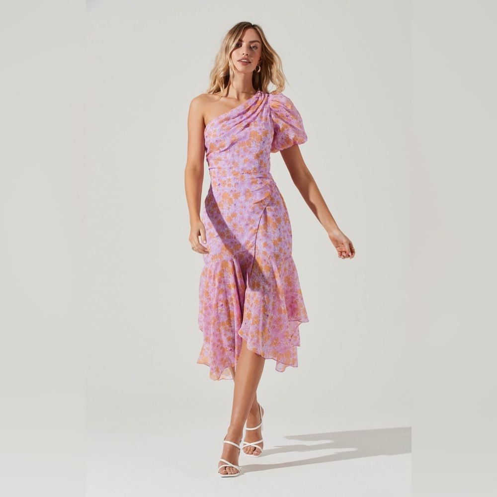One shoulder cocktail dress Santorini